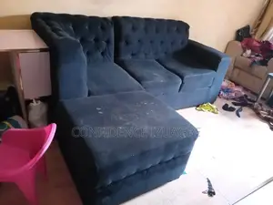 L-Shaped Sofa with Centre Table (Used)