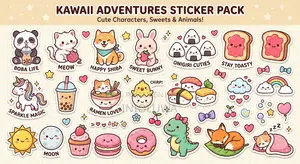 Kyawawan Kawaii Lambobi Ga Matasa