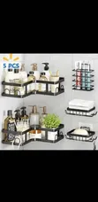 Royal Heritage Black Bathroom Decorative Shelves - 1