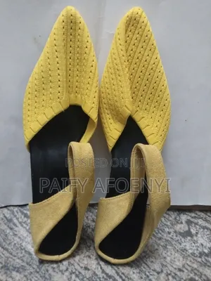 Women's Yellow Half Cover Shoes