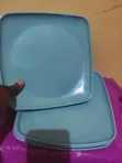 6 Pieces Square Plastic Plates - Unbreakable - 2