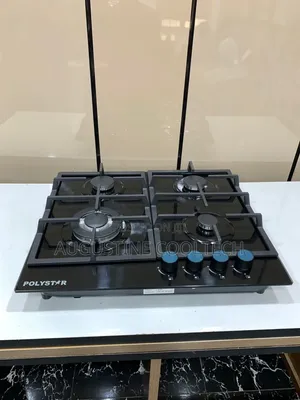 Sabon Polystar 4-Wurin Wuta Gas Cooker Mai Fuska Gilashi