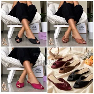 Zara Ladies Flat Slippers - Black