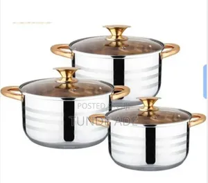 Nonstick Induction Stainless Steel Pot (20, 22, 24CM)