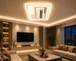 Frameless Ceiling Light with Fan - 5