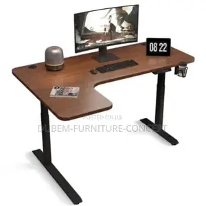 L-Shape Electric Adjustable Standing Desk - 1.4 Meter