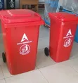 Babban Kwandon Shara Mai Launi Ja (240L) - 1