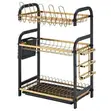 3-Tier Dish Drying Rack - Baki & Zinariya - 2
