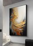 Zane na Bango na Abstract mai Girma - Macizai/Phoenix Zinariya - 2