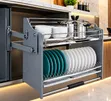80cm Pull Down Plate Rack - 2