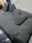 3 Seater Tufted Sofa - Grey - 4