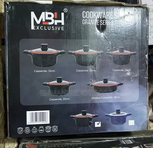 MBH 5-Piece Granite Cookware Set - 1