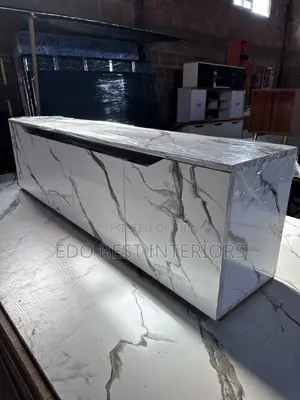 TV Stand Mai Cupboard - Launi na Marble