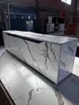 TV Stand Mai Cupboard - Launi na Marble - 1