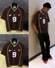 Jersey Style Shirt - Brown - 2