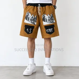 Gajeren Wando Na Maza Brown Baggy Cargo Jeans - CCE