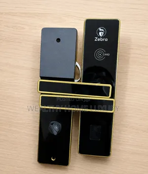 High Quality Smart Digital Door Lock - Black & Gold