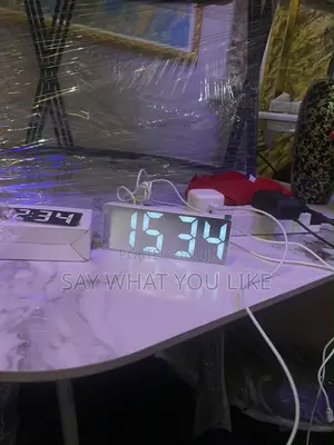 Digital Alarm Clock with Temperature, Time, and Date Display