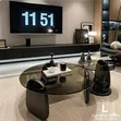 Obsidian Glass Center Table - 2