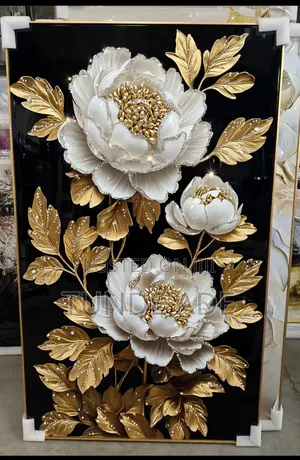 3D Luxury Crystal Wall Frame with Classic Diamond Stones