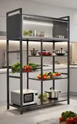 Multi-Tiered Multifunctional Storage Rack with Cover (Type A) - 5