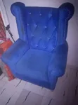 Royal Bar Chair - Blue - 1