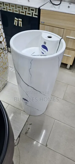Ideal Ceramic Standing Wash Hand Basin - Marble Colour