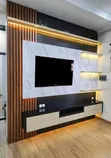 Home Interiors King Size Wall Padded Bed Frame - 2