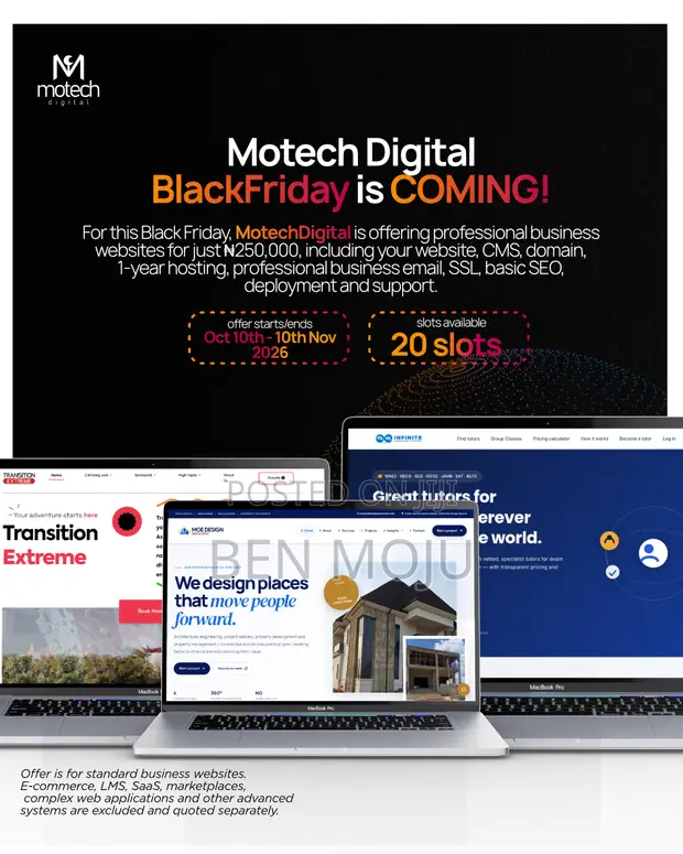 MotechDigital Professional Website Development Promo - 1