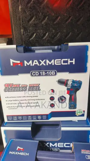 Maxmech CD 18-10B 18V Max Li-Ion Cordless Drill