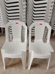 Farar kujerun filastik don coci da gidan abinci - 1