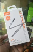 LDNIO 3.5mm Aux Audio Cable - 8ft Grey - 1