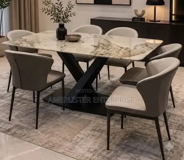 Sabon Dining Set Mai Zama 6 - Home Interiors - 1