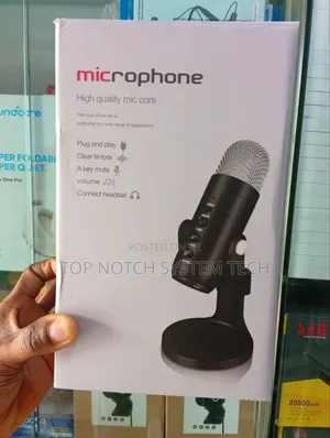 Professional USB Condenser Microphone with Mute & Echo