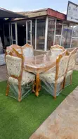 Royal Dining Set - Mai Zama 6, Zinariya - 2
