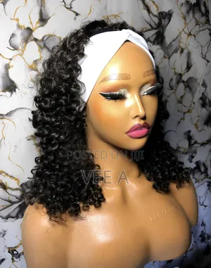 Soft Curly Band Wig + Kyautar Headband