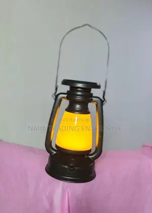 Portable Retro LED Lamp - USB Rechargeable & Solar