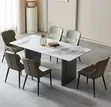 Luxury 6-Seater Marble Dining Set - 1
