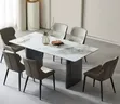 Luxury 6-Seater Marble Dining Set - 2