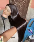 80% Human Hair Chinese Bone Straight Wig - 3