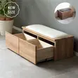 Storage Stool with Drawers - Brown - 1
