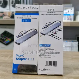 Type-C/USB 8-in-1 Mai Ayyuka Da Dama Adapter