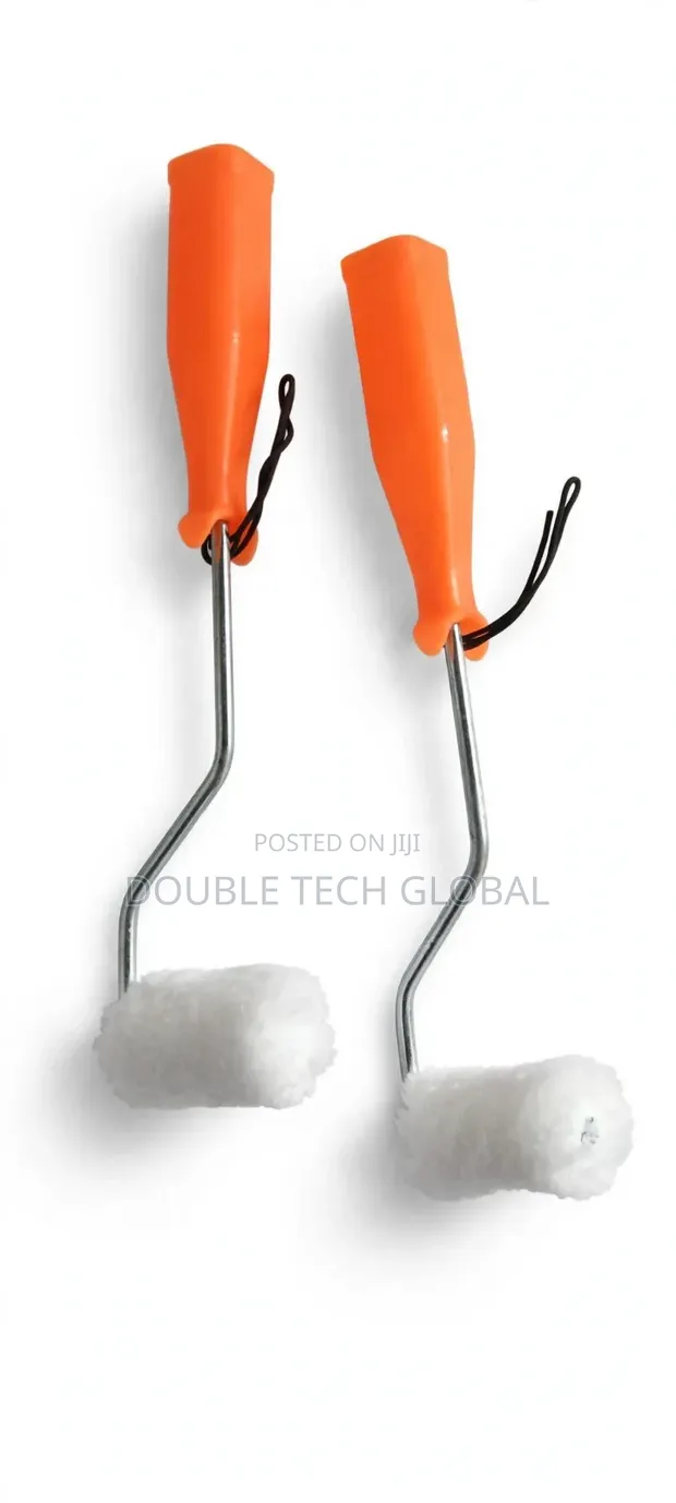 Mini Paint Roller Brush 2 Inch - Orange Handle - 1