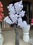 Artificial Cherry Blossom Plant - Pink & White - 1