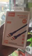 LDNIO USB-C zuwa USB-C 65W Mai Sauri Cajin Igiyoyi - 1