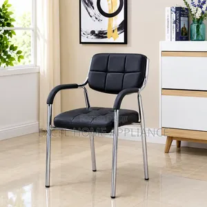 Elegant Black Four-Leg Visitor's Chair