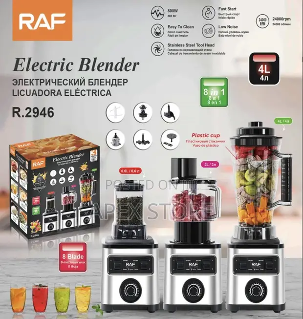 Raf 8-in-1 Electric Blender (4L) - 1