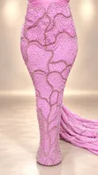 Beautiful Beaded Lace Fabric - 1