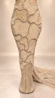 Beautiful Beaded Lace Fabric - 3