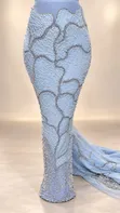 Beautiful Beaded Lace Fabric - 5